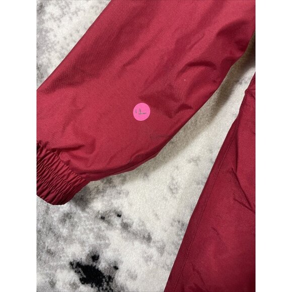 Cabelas Rain‎ Jacket Mens Size Small Red Full Zip Snap Up Hooded Outdoors Gorp - Picture 6 of 16